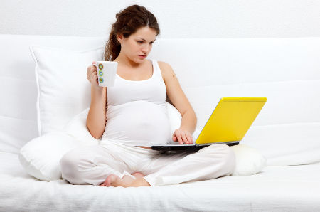 Работа за компьютером во время беременности